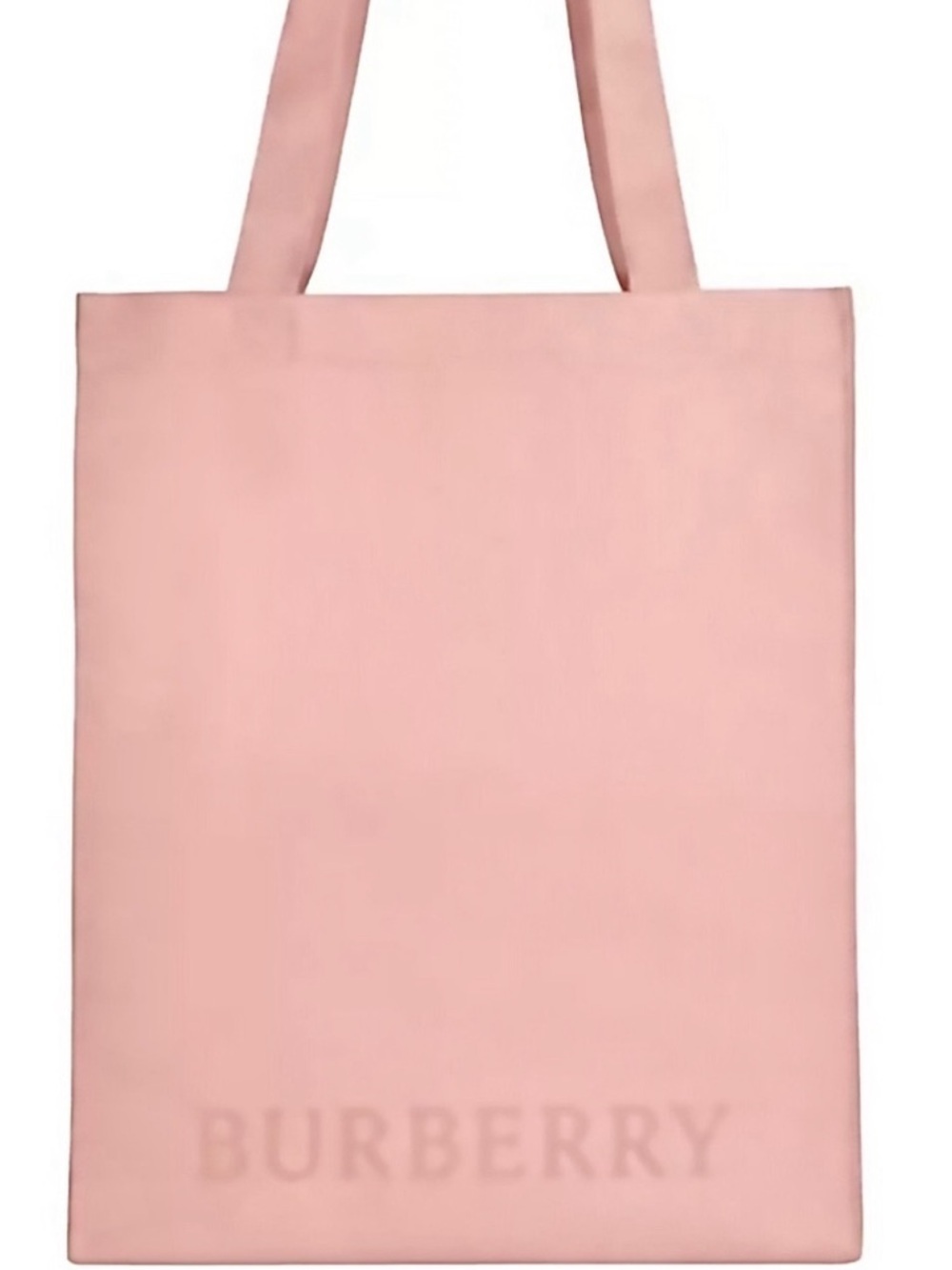 Burberry “Her” Pale Pink Canvas Tote with Double Straps! NIP